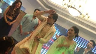 Yeh Rishta Team attend Mohsin Khan Sister Sangeet  Kaira Yrkkh 5 January 2019 [upl. by Farhi969]