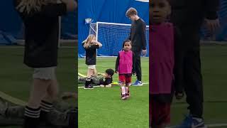 Little girl u4 scores tough goal on 2 defenders [upl. by Devinna]