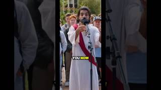 Man pretending to be “Jesus” gets humiliated by a follower of Christ ✊🏼charliekirk jesus debate [upl. by Roxanna9]