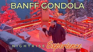 Banff Gondola Nightrise Experience  Banff National Park banffgondola banffnationalpark canada [upl. by Nosraep]