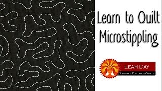 How to Machine Quilt Microstippling  Tiny Version of Stippling [upl. by Yesnel]