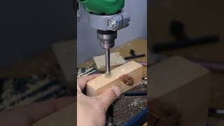 How To Drill A Perfectly Step Hole woodworking beginnerwoodworker stepdrills [upl. by Adikram]