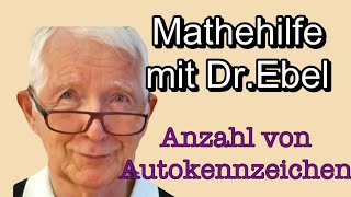 Berechnung der Anzahl von Autokennzeichen [upl. by England]