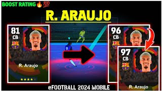 RONALD ARAUJO  R Araujo Max Level Efootball 24  Efootball 2024 Mobile 🔥💯 [upl. by Ahsienor]