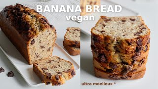 LE MEILLEUR BANANA BREAD  Vegan Fondant Moelleux [upl. by Pascasia]