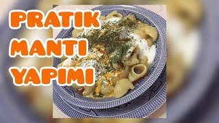 EN PRATİK MANTI YAPIMIMANTI MAKARNA YAPIMIEVDE KOLAY MANTI [upl. by Nerraw]