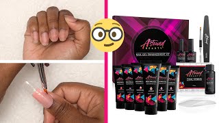 COLOR CHANGING MARBLE NAILS TRYING ASTOUND BEAUTY POLYGEL KIT  GIVEAWAY  Nail Tutorial [upl. by Pytlik]