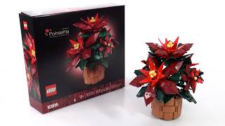 LEGO Botanical Collection Poinsettia 10370 review NotSponsored [upl. by Ingraham]