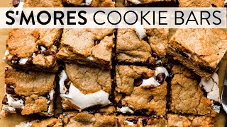 S’mores Cookie Bars  Sallys Baking Recipes [upl. by Rufena]