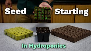 How to start seeds in Hydroponics [upl. by Aicemaj]