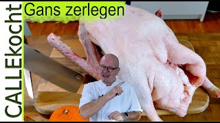 Eine Gans komplett zerlegen und verarbeiten Wie macht man das How to [upl. by Araiek]