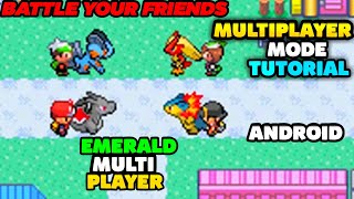 Multiplayer mode tutorialFor Pokemon emerald multi player all gba gamesLink remote in my boy [upl. by Yssor]