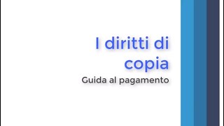 Pagamenti Telematici pagamento diritti di copia tramite portale VISURA  Parte 3 [upl. by Lot119]