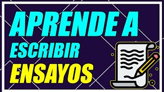 EJEMPLO DE ENSAYO 12 ESCRIBIENDO TEXTO ARGUMENTATIVO PASO A PASO Y BIEN EXPLICADO  Elprofegato [upl. by Lewin]