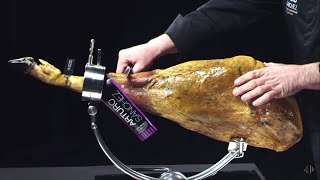 Cómo cortar jamón ibérico  Limpieza y Perfilado 25 [upl. by Dlawso]