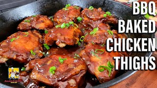 BBQ Baked Chicken Thighs [upl. by Nyllij]