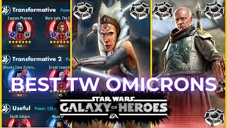 RANKING all TW Omicrons in SWGOH Feat Solobass15 [upl. by Godart177]