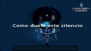 Silencio  David Bisbal Karaoke tono bajado [upl. by Kred]