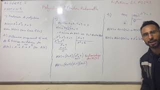 Algèbre 1 Polynômes et fractions rationnelles Examen N2 [upl. by Aimal]