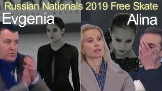 Evgenia Medvedeva vs Alina Zagitova  Russian Nationals 2019 FS Евгения МЕДВЕДЕВА vs Алина Загитова [upl. by Sucramal]