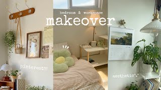 Aesthetic room makeover 2024🌷pinterest inspired🎁 [upl. by Ahsitak]