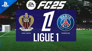 FC 25  Nice vs PSG  Ligue 1 2425  PS5 Full Match [upl. by Kiona]