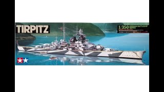 1350 scale German Battleship Tirpitz by Tamiya Part 1 [upl. by Ariamo]