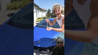 Scratching Lamborghini Prank🤡prank funny comedy shortsvideo comedyshorts shorts challenge [upl. by Martainn]