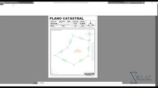 AutoCAD Civil 3D  Escala Membrete y Presentación de Plano Catastral [upl. by Marchall]