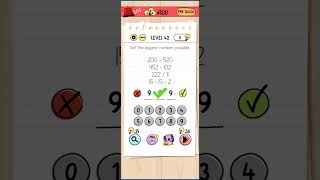 Brain Test level 42Get the biggest number possible [upl. by Alpers]