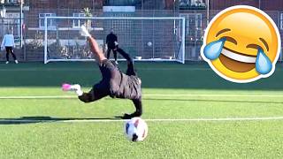 FUNNY FOOTBALL FAILS SKILLS amp GOALS 5 [upl. by Evatsug]