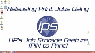 Releasing Print Jobs with Job Storage PIN to Print [upl. by Cho]