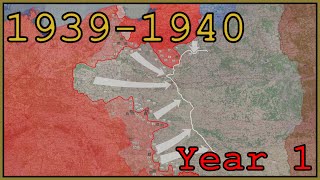 WW2 in animated maps Sept 1939  Aug 1940 [upl. by Edric]