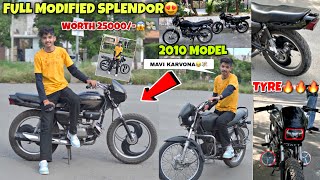 Full Modified Splendor Bike😍  Worth 25000😱💸 Photoshoot With Splendor  2010 Model🔥 [upl. by Yancy510]