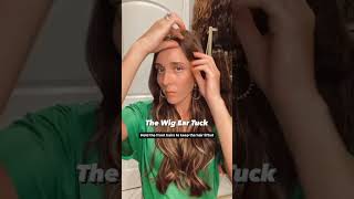 The WIG ear tuck ⚡️wigs sheitel wigstyling wigtips wigtutorial [upl. by Adnarim]