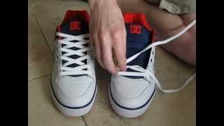 Simple How To Lace Shoes Normal Way and with No Bow [upl. by Ettennan]