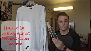 Easiest Way To Unwrinkle a Shirt Without Using an Iron  Quick and Easy [upl. by Gridley]