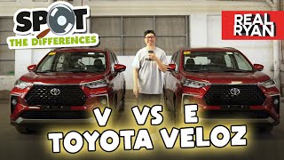 TOYOTA VELOZ V VS VELOZ E COMPARISON PHILIPPINES [upl. by Nnayrrehs]