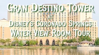 Gran Destino Tower Water View Room Tour  Disneys Coronado Springs  Wake Up To Expedition Everest [upl. by Atikam]