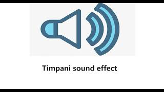 Timpani sound effect [upl. by Adlesirk]