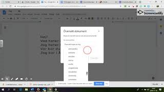 Översätt Google dokument [upl. by Ahsataj671]