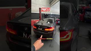 BMW 540i REMUS exhaust and Stage 1 tuning Part 1 [upl. by Ari350]