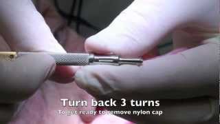 NEW Locator Core Tool  How to use it to change a male Locator nylon caps [upl. by Nomael68]