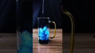 නිල් පාට මොජිතෝ එකක් හදලා බලන්න  How to make Blue curacao mojito asmr chillypot viralvideo [upl. by Leahcin]