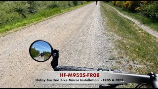 Hafny FR05FR08 MultiAngle Adjustable Bar End Bike Mirror Installation [upl. by Templeton570]