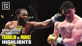 GRUELLING FIGHT  Jermaine Franklin vs Issac Munoz Fight Highlights [upl. by Guenna462]