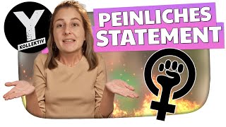 YKOLLEKTIVs PEINLICHES STATEMENT zur ANTIFEMINISMUS REPORTAGE  Kuchen Talks 874 [upl. by Ydnik628]