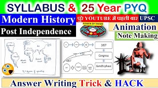 How to Make Modern History Note  Modern History Answer writing  Modern history pyq spectrum upsc [upl. by Silvanus895]