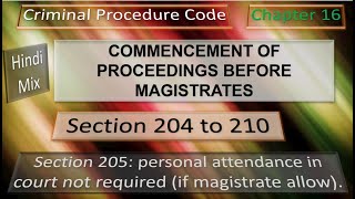 CH 16 Commencement of Proceedings Before Magistrate Hindi Mix [upl. by Deth154]