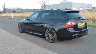 BMW 335i e91 500pk Exhaust sound custom made [upl. by Aihsila594]